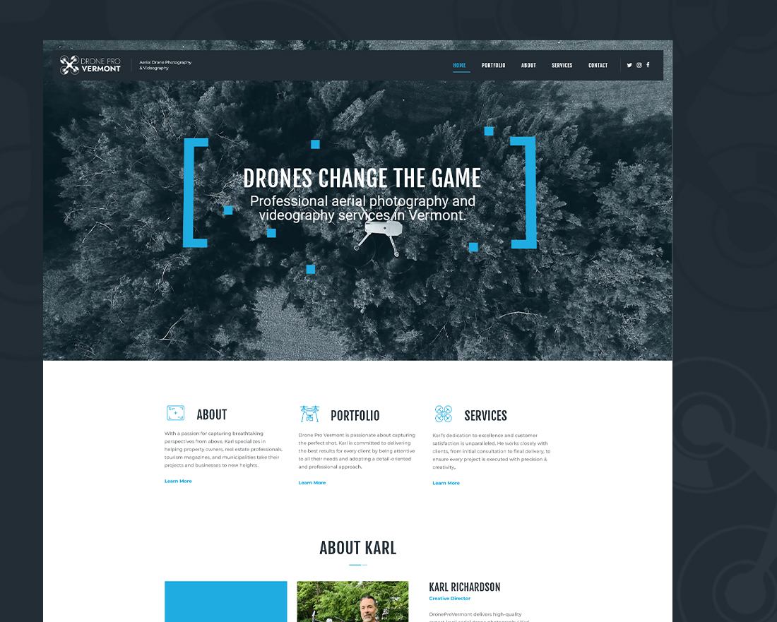 dronr pro vermont web